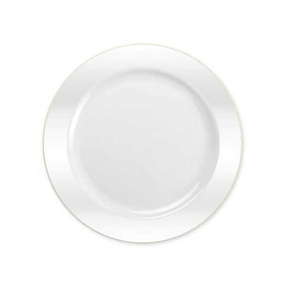 Party Source Magnificence Pearl Plastic Luncheon Party Plates 30Pcs