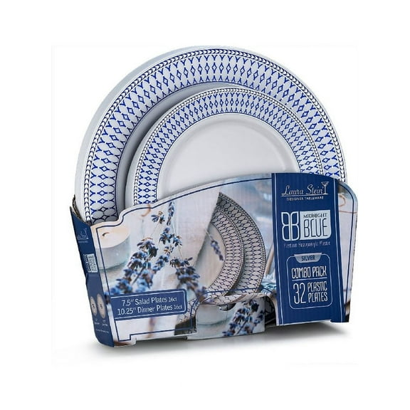 Party Source Midnight Blue Collection Dinner Plates