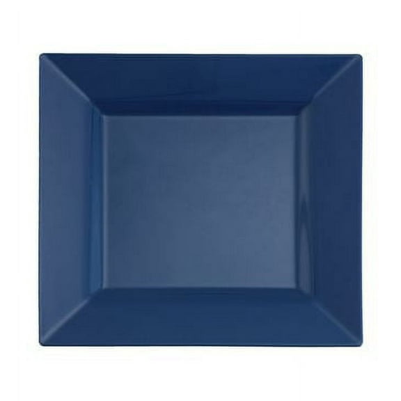 Party Source Midnight Dream Blue 9.5" Square Plastic Dinner Wedding Plates 10ct.