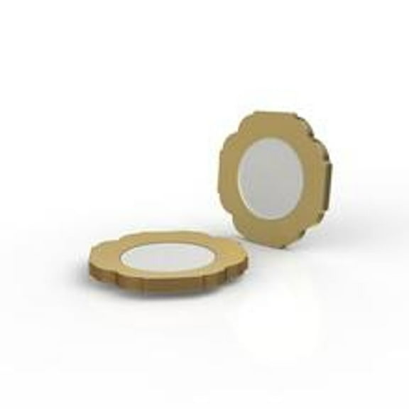 Party Source White w/ Gold Rim Plastic Salad Plates 8.5 Inch 10 Set