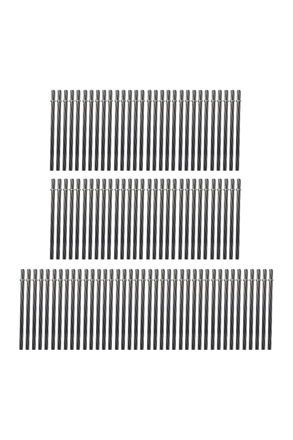 Party Straws Dual Color Threaded Striped Straws with Food Grade Pp Plastic Disposable Beverage Accessories for Parties and Events Black