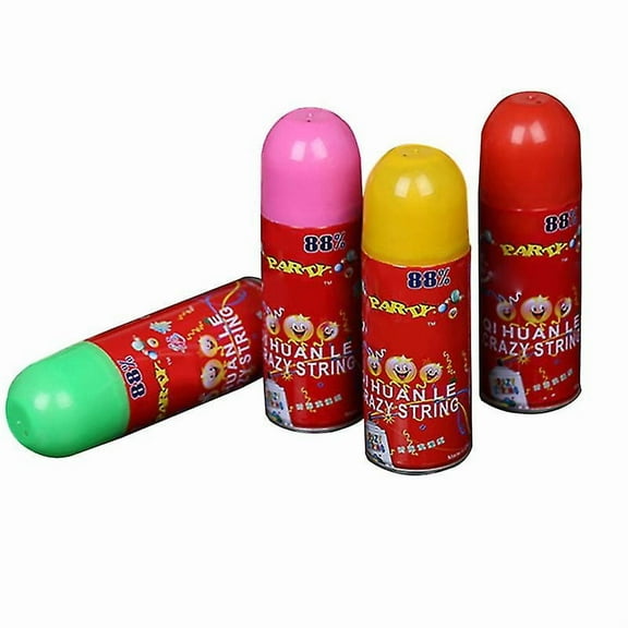 Party Streamer Spray String Hand Held Throwing Streamer Party Favors For Birthday Wedding Event (random Color)