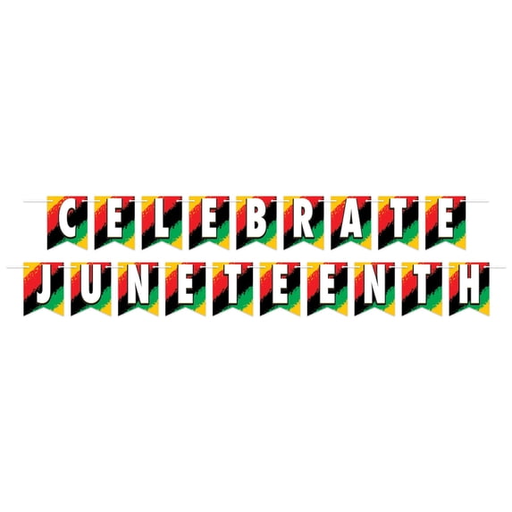 Celebrate Juneteenth Streamer assembly required Pack of 12