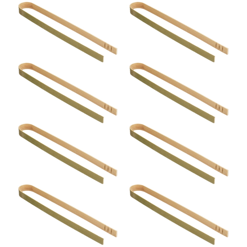 Party Stuff Salad Mix Disposable Wooden Clamps Convenient Food Tong