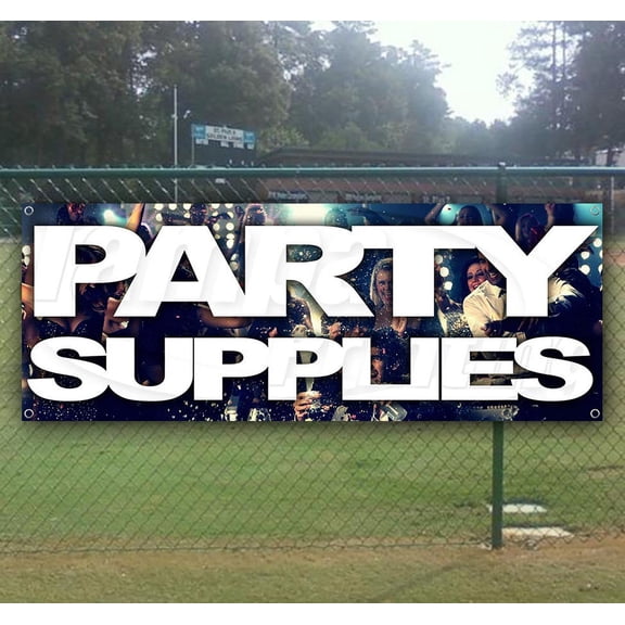 Party Supplies 13 oz Vinyl Banner With Metal Grommets