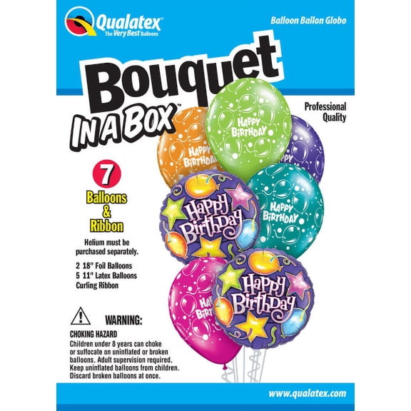 Party Supplies - Pioneer - 7 ct.Balloon Bouquet - Birthday Party 75824