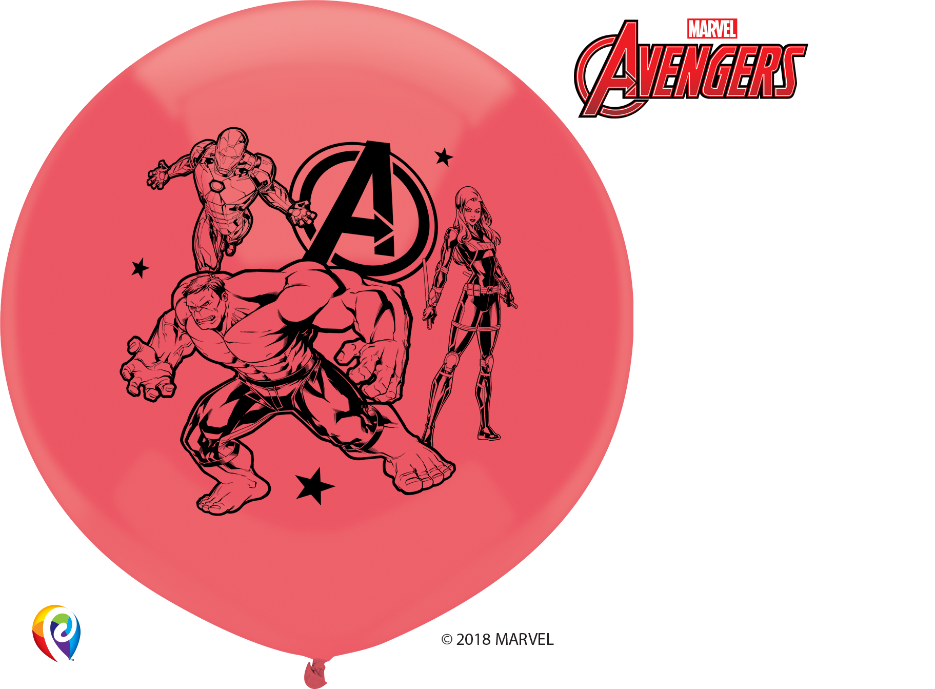 PIONEER NATIONAL LATEX Party Supplies - Pioneer Latex Balloon Marvel - Avengers 3 ct. 17" 57731