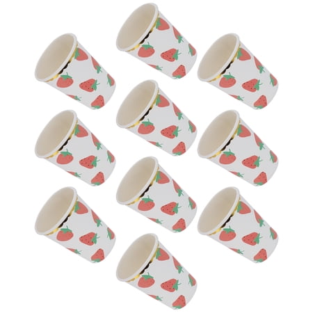 Party Supplies Set, Strawberry Pattern Disposable Tableware Party Tableware For Seaside Paper Tray,Paper Cup