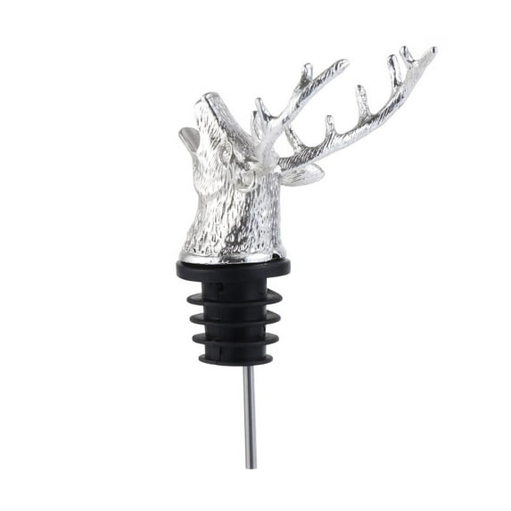 Party Supplies Unique Stag Kitchen Accessories Deer Head Wine Pourer Wine Aerators Bar Tools Bottle Stoppers SILVER TYPE 2