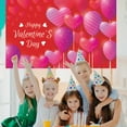 thumbnail image 1 of Party Supplies,Valentine's Day Banner Happy Valentine's Day Background Cloth Banner Valentine's Day Party Flag Decoration Articles 90*150cm/35.4*59in, 1 of 9