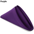 thumbnail image 1 of Party Supplies Washable Table Linen Wedding Table Cloth Dinner Napkins Cloth Napkins Solid Red PURPLE, 1 of 8