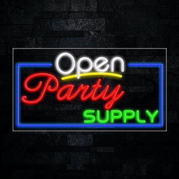 Party Supply LED Neon Sign 33"L x 18"H #35815