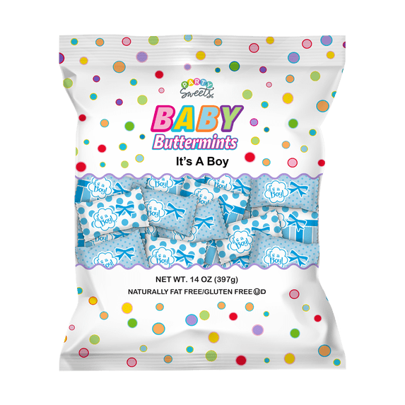 Party Sweets It's a Boy Gluten-Free Buttermints, 14 oz Bag