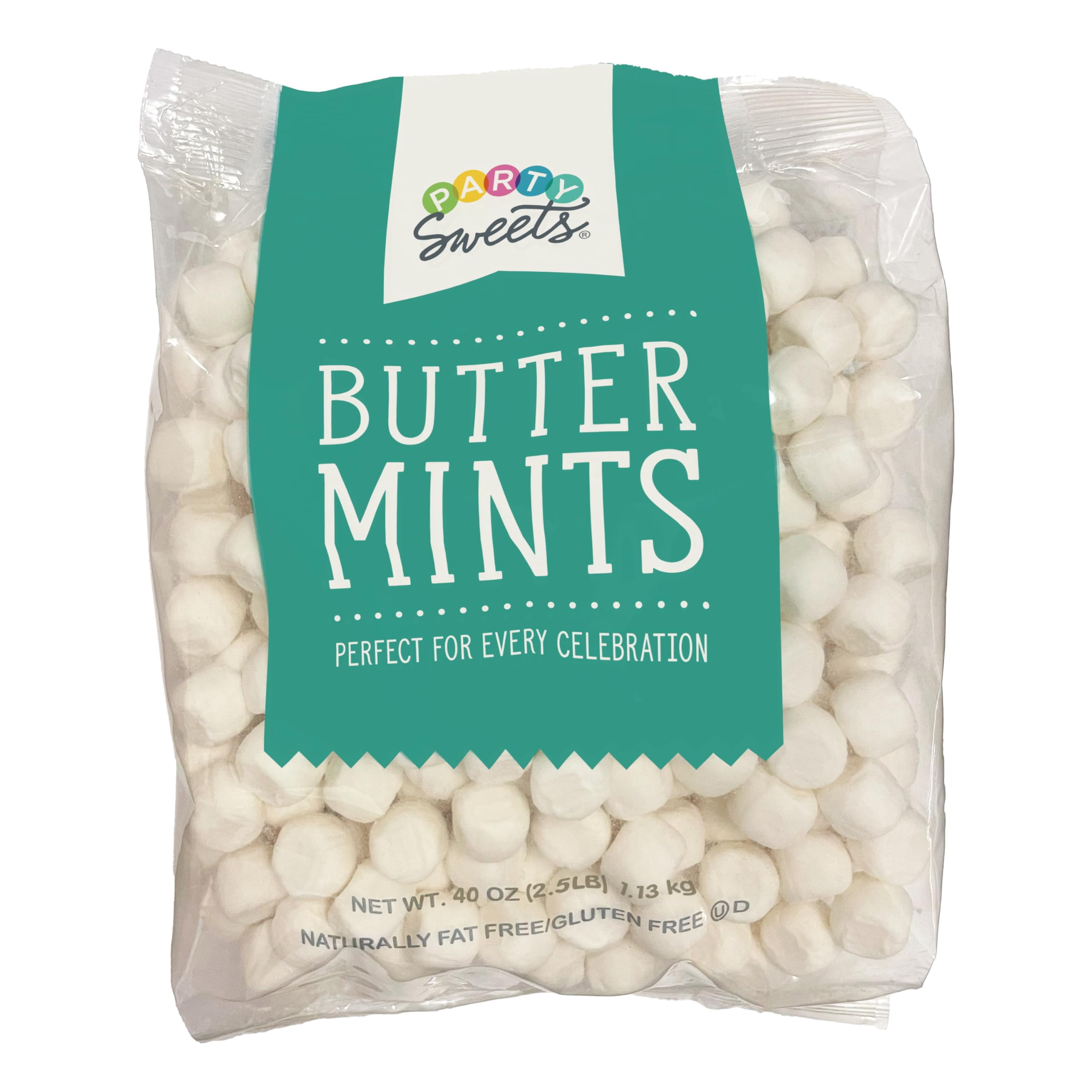 Party Sweets White Buttermints, 2.5 MDA05 Pound, Appx. 350 pieces from ...