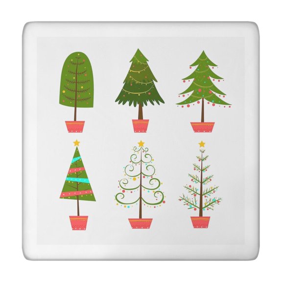 Party Table Protection with Christmas Cheer: 34x34 Square Elastic Tablecloth, Soft Stretch Fabric Lies Flat, Resists Wrinkles and is Easy to Maintain