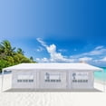 thumbnail image 1 of Party Tent 10x30 Outdoor Canopy Gazebo Waterproof Tent, Outdoor Gazebo BBQ Shelter Pavilion with 5 Removable Sidewalls, for Party Wedding Catering Gazebo Garden Beach Camping Patio, S10150, 1 of 9