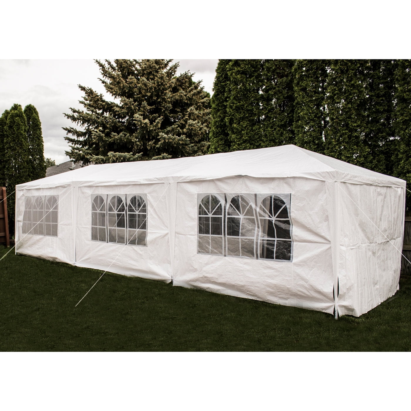 White Heavy Duty Outdoor Party Tent with Removable Sidewalls