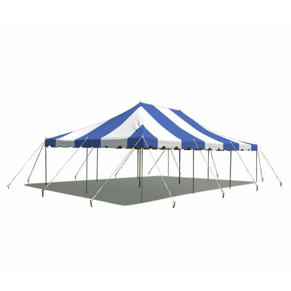 Party Tents Direct Weekender Outdoor Canopy Pole Tent, Blue, 20 ft x 30 ft