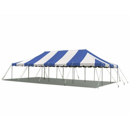 Party Tents Direct Weekender Outdoor Canopy Pole Tent, Blue, 20 ft x 40 ft