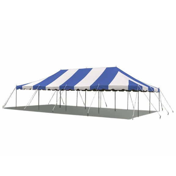 Party Tents Direct Weekender Outdoor Canopy Pole Tent, Blue, 20 ft x 40 ft