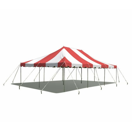Party Tents Direct Weekender Outdoor Canopy Pole Tent, Red, White and Blue, 20 ft x 30 ft