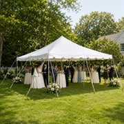 Party Tents Direct Weekender Pole Tent Party Canopy, 20x20 White