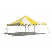 Party Tents Direct Weekender Outdoor Canopy Pole Tent, Yellow 20 ft x 20 ft