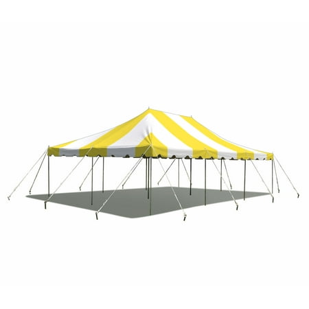 Party Tents Direct Weekender Outdoor Canopy Pole Tent, Yellow, 20 ft x 30 ft