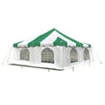 thumbnail image 1 of Party Tents Direct Weekender Outdoor Canopy Pole Tent w/Sidewalls, Green, 20 ft x 20 ft, 1 of 8