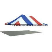Party Tents Direct Weekender Standard Pole Party Tent Top ONLY, Red White and Blue, 20 x 30