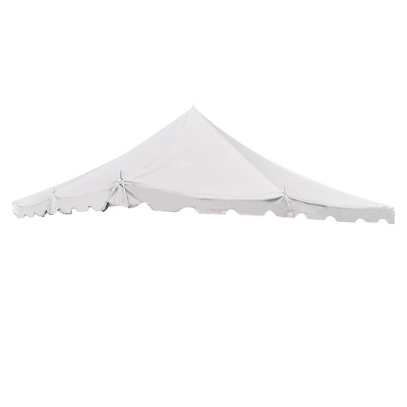 Party Tents Direct Weekender Standard Pole Party Tent Top ONLY, White, 15' x 15'