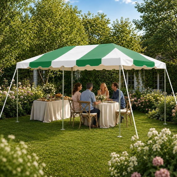 Party Tents Direct Weekender West Coast Frame Party Tent, Green,10 ft x 20 ft