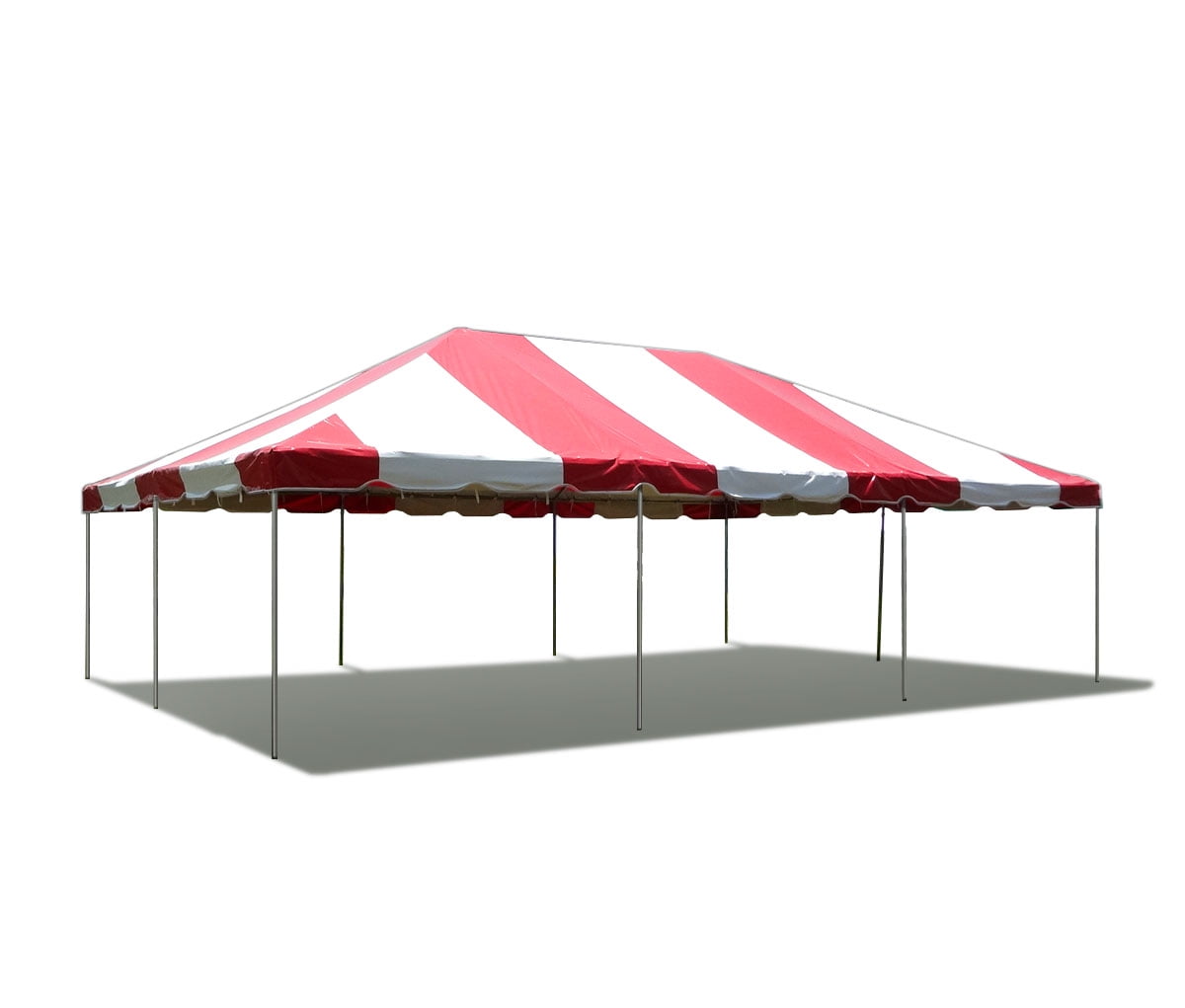 20' x 30' Red and White PVC Vinyl Event Tent
