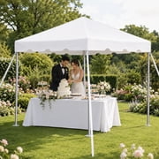 Party Tents Direct West Coast Frame Canopy Tent, Heavy Duty Steel, 10x10 White
