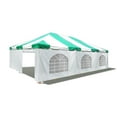 thumbnail image 1 of Party Tents Direct Weekender West Coast Frame Party Tent with Sidewalls, Green, 20 ft x 30 ft, 1 of 8