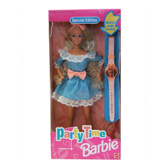 Party Time Barbie Doll Special Edition Includes Watch 1994 Mattel 12243