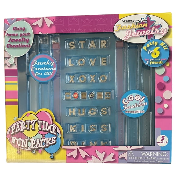 Party Time Fun Packs Fashion Jewelry Making Kit, Kids Arts & Crafts Activity Set