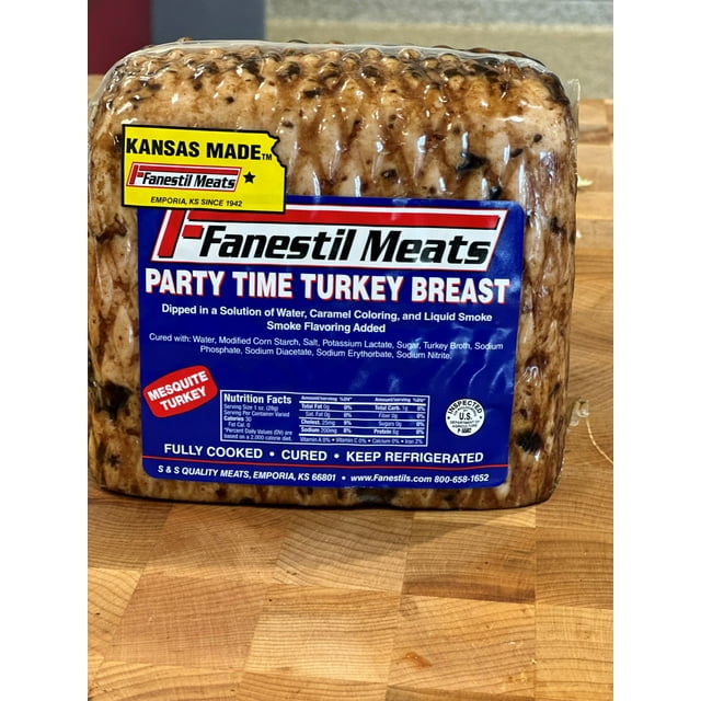 Party Time Mesquite Turkey Breast, Deli Sliced, Cryovac Package