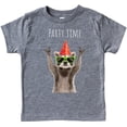 thumbnail image 1 of Party Time Racoon Birthday Party Shirt for Boys Granite Heather Shirt 4T, 1 of 1