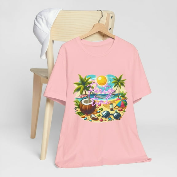 Party Time Summer Vibes Beach Life Adorable Unisex Jersey Short Sleeve Tee