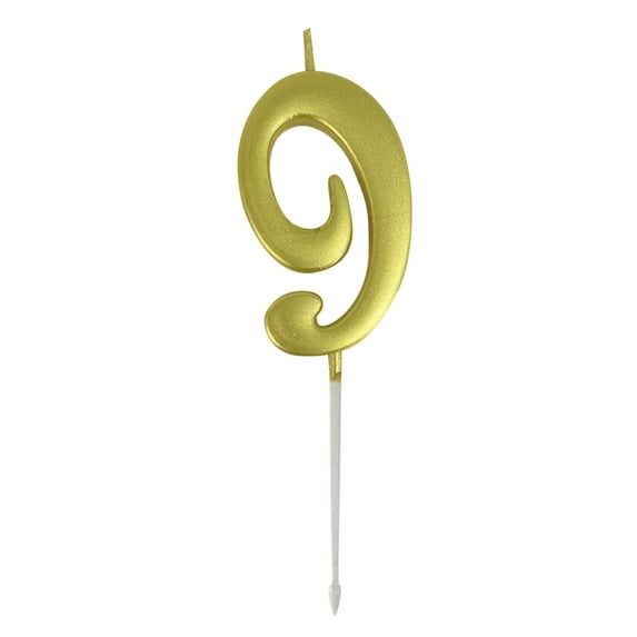 Party Toppers - Party Card Insertion - Birthday Number Candle 3D Shape Birthday Candle Decoration Birthday Cake Candle - 1× Digital Candle