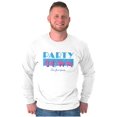 thumbnail image 1 of Party Town 80s Style Novelty Long Sleeve TShirt Men Women Brisco Brands S, 1 of 6