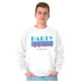 thumbnail image 1 of Party Town 80s Style Novelty Unisex Plus Fleece Graphic Sweatshirt Brisco Brands 2X, 1 of 5