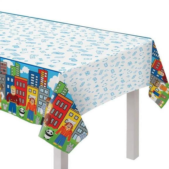 Party Town Paper Tablecover