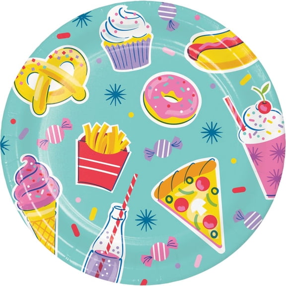 Party Treats 9-inch Paper Plates 8 Per Pack