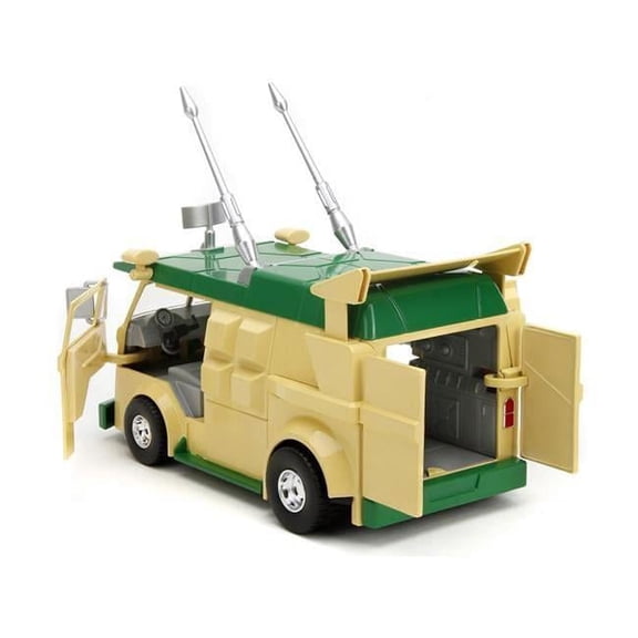 Party Wagon Donatello Diecast Figure Teenage Mutant Ninja Turtles Hollywood Rides Series Diecast Model, Green & Beige
