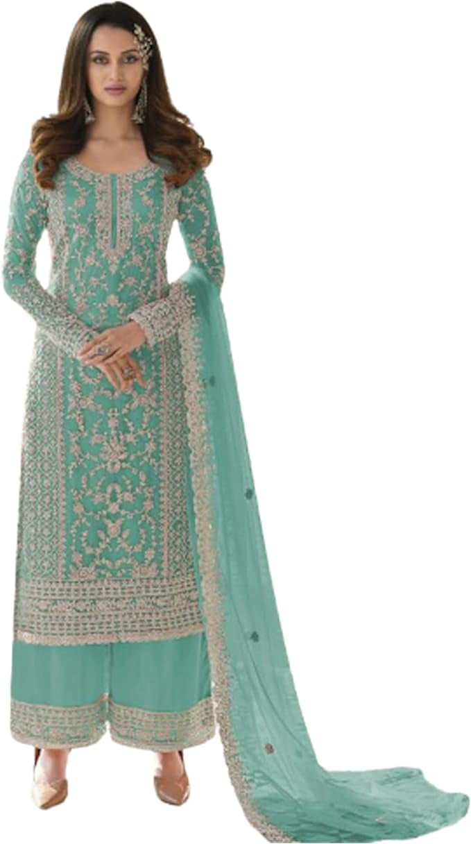 Pakistanais Costumes Indien Femme Salwar Kameez Sharara Plazzo Toge