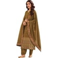 thumbnail image 1 of Party Wear Shalwar Kameez Suits Indian Pakistani Designer Plazzo Pant Dresses ( Yellow, 3XL - 48 ), 1 of 7