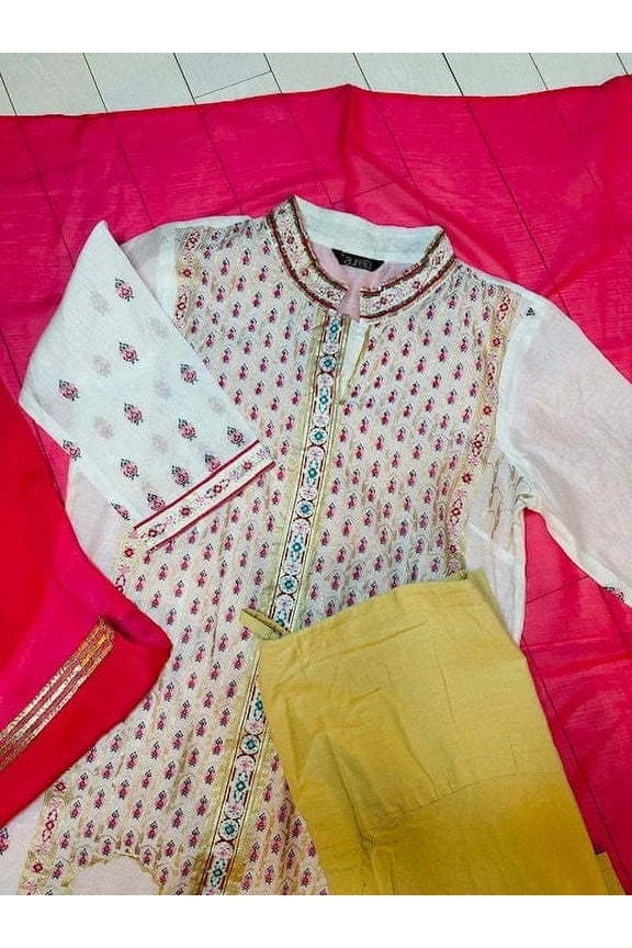 Party Wear Suits | Wedding Wear 3 Piece Sharara Suit | Kurta With Sharara and Dupatta Set | 3 Piece Set | Indian Pakistani Festive Dresses