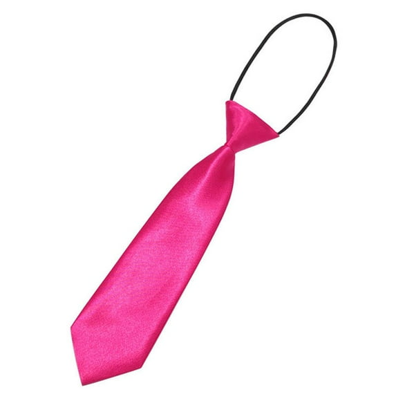 Party Wedding Tie Classic Tie Child Dress Up Solid Color Children's Tie Tie Tie For Children ROSE RED